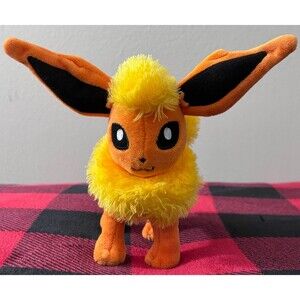 2012 Pokemon Center Flareon Plush Eeveelution Stuffed Doll Nintendo Cute